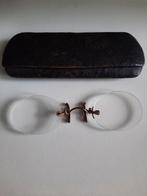 Vintage Knijpbril met Etui, Ophalen of Verzenden, Dames