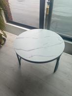 Salontafel Marmerlook - 43cm x 68cm, Overige materialen, 50 tot 100 cm, Rond, Zo goed als nieuw