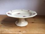 Franse brocante taartschaal op voetje, Hamage., Huis en Inrichting, Woonaccessoires | Etagères, Ophalen of Verzenden, Zo goed als nieuw