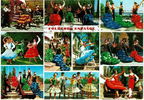 Ansichtkaart Folklore Espanol Spanje, Verzamelen, Ansichtkaarten | Themakaarten, Gelopen, 1980 tot heden, Klederdracht, Ophalen of Verzenden