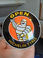 Open for michelin tyres bombe emaille bord, Ophalen of Verzenden