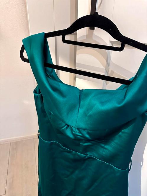 Galajurk / Abiye, Kleding | Dames, Gelegenheidskleding, Zo goed als nieuw, Cocktailjurk, Maat 42/44 (L), Groen, Ophalen of Verzenden