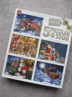5 legpuzzels kerst, elk 1000 stukjes NIEUW, Nieuw, Ophalen of Verzenden, 500 t/m 1500 stukjes, Legpuzzel