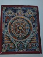 Grote wiel Mandala Thangka, Antiek en Kunst, Ophalen of Verzenden