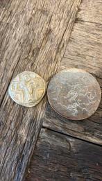 2 Bronsen plaquettes, Antiek en Kunst, Ophalen of Verzenden, Brons