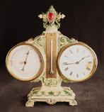 Antieke klok met barometer, Ophalen of Verzenden