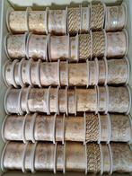 Doos met 47 luxe rolletjes lint,, Huis en Inrichting, Stoffering | Behang, Ophalen of Verzenden, Minder dan 10 m²