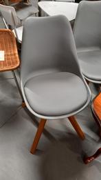 Grijze #Design #Stoelen met Houten Poten, Gebruikt, Ophalen, Hout, Eén