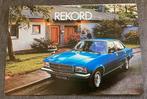 Opel Rekord leaflet, Ophalen of Verzenden