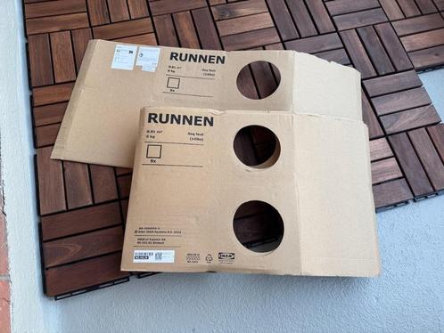 27 x IKEA runnen bruin gelazuured tegels, Tuin en Terras, Terrasdelen en Vlonders, Nieuw, Hout, Ophalen