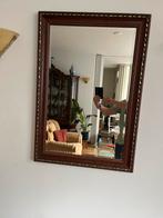 Mooie Wandspiegel met Houten Frame, Ophalen, 100 tot 150 cm, Zo goed als nieuw, Rechthoekig