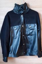 Zwarte Jack in leerlook - Maat L, Zwart, Maat 42/44 (L), Ophalen of Verzenden, Zo goed als nieuw