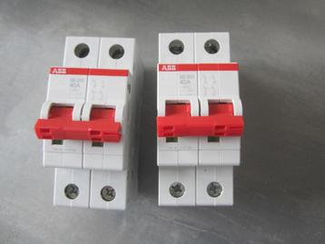 ABB SD202-40 1fase hoofschakelaar (nieuw) (2Stuks) beschikbaar voor biedingen