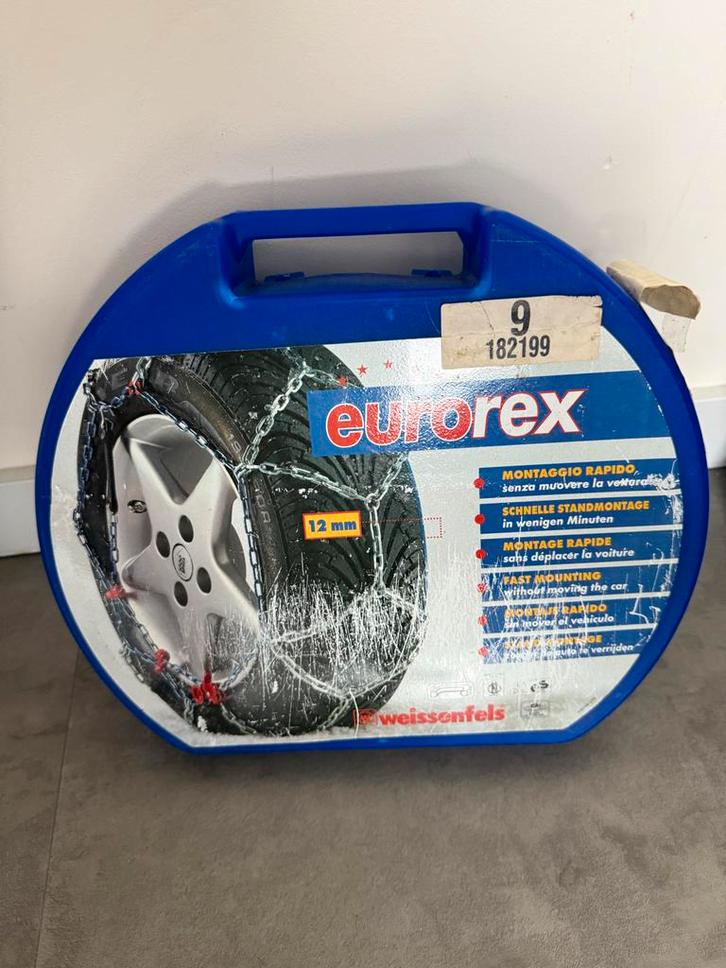 Sneeuwkettingen Eurorex M15 - Verschillende maten, Auto diversen, Sneeuwkettingen, Gebruikt, Ophalen