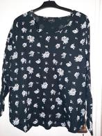 Bloemetjes shirt, Kleding | Dames, Ophalen, Zwart, Maat 46/48 (XL) of groter, Zo goed als nieuw