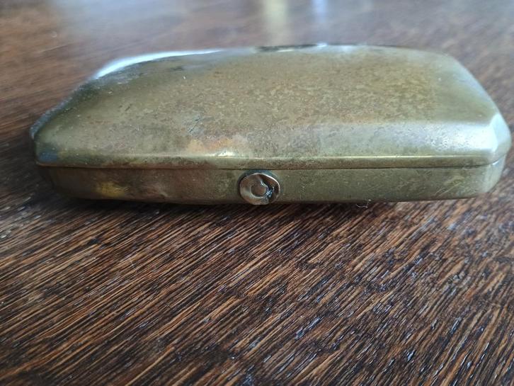 antieke koperen tabaksdoos, Antiek en Kunst, Antiek | Koper en Brons, Koper, Ophalen of Verzenden