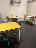 Formica tafels en stoelen - complete set!, Huis en Inrichting, Tafels | Eettafels, Kunststof, Gebruikt, 100 tot 150 cm, Rechthoekig