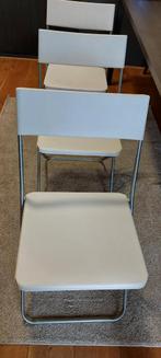 IKEA Jeff Klapstoelen - Set van 3 15 euro, Huis en Inrichting, Stoelen, Ophalen, Gebruikt, Drie, Wit
