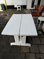 Inklapbare tafel met 2 stoelen, Tuin en Terras, Picknicktafels, Ophalen of Verzenden, Zo goed als nieuw, Rechthoekig, Hout