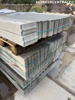 60 stuks grijs betonbanden 10x20x100cm opsluitbanden stoepra