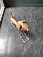 Koperen Hond, één pootje gelijmd., Antiek en Kunst, Antiek | Koper en Brons, Ophalen, Brons