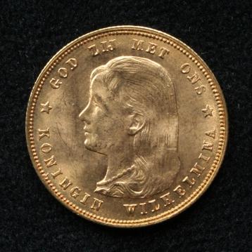 10 gulden 1897 Wilhelmina - goud beschikbaar voor biedingen