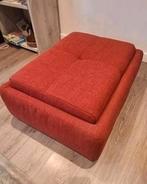 Den Elzen poef / bijzettafel - 2-zijdig, Ophalen, Gebruikt, 75 tot 100 cm, Rechthoekig