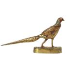 Antiek Beeldje Fazant Sculptuur Verguld Brons 19de Eeuw, Antiek en Kunst, Ophalen of Verzenden