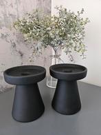 2 x kaarsenhouder Nieuw mat zwart, Ophalen, Overige materialen, Zwart, Nieuw