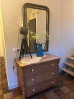 Oud grenen commode met lades brocante, Gebruikt, 100 tot 150 cm, Ophalen of Verzenden, Met lade(s)