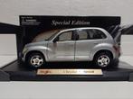 Chrysler PT Cruiser zilvergrijs Maisto metal 1:18 KRD, Ophalen of Verzenden, Zo goed als nieuw, Auto, Maisto
