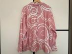 NIEUW jasje pastel roze batik cirkels katoen-mix maat 52, Kleding | Dames, Jasjes, Kostuums en Pakken, Maat 46/48 (XL) of groter