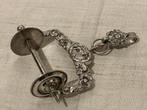 Friese kluwenhouder v. Maanen 18de eeuwse Amsterdamse haak, Ophalen, Zilver