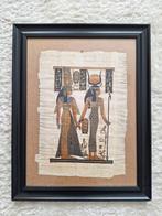 Egyptische Papyrus Ingelijst - Godinnen Afbeelding, Ophalen of Verzenden