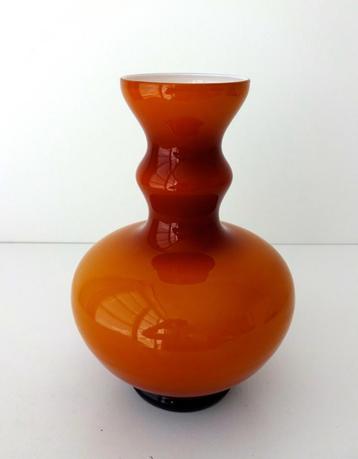 Glazen vaas licht en donker oranje opaline Florence 3510-g