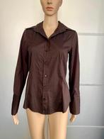 H155 Claudia Strater maat 36=S stretch blouse top bruin, Kleding | Dames, Blouses en Tunieken, Bruin, Ophalen of Verzenden, Zo goed als nieuw