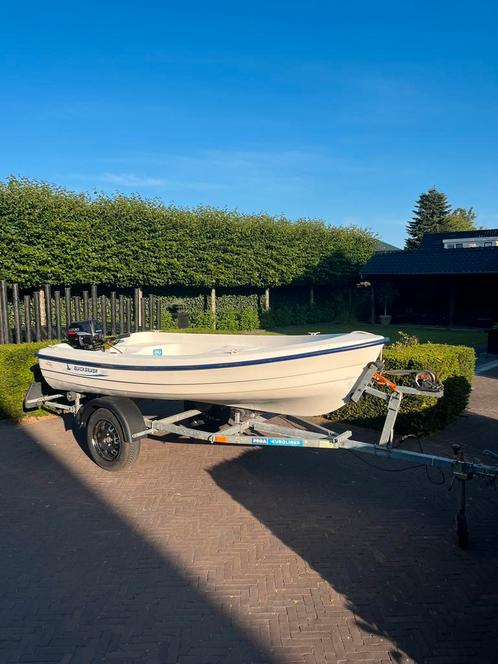 Quicksilver 360 FISH, Watersport en Boten, Vis- en Consoleboten, Gebruikt, Tot 10 pk, 3 tot 6 meter, Benzine, Buitenboordmotor