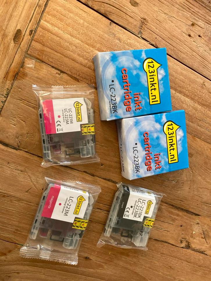Brother LC-223 Cartridges - Nieuw (5 stuks), Computers en Software, Printerbenodigdheden, Nieuw, Cartridge, Ophalen of Verzenden