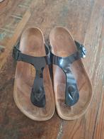 Birkenstock gizeh lak mt 39, Kleding | Dames, Schoenen, Ophalen of Verzenden, Zo goed als nieuw, Zwart