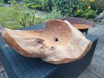 Decoratieve houten schaal of bloembak, robuust!, Huis en Inrichting, Woonaccessoires | Schalen en Manden, Ophalen, Schaal, Zo goed als nieuw