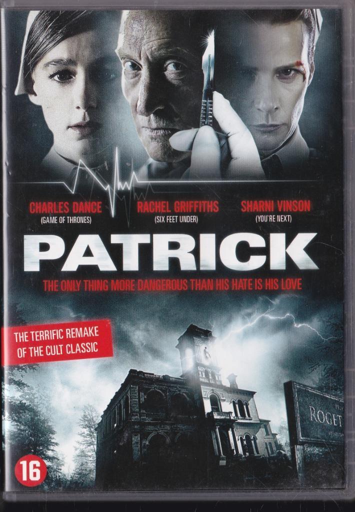 Patrick ֎ 2013, Sharni Vinson, Charles Dance, Cd's en Dvd's, Dvd's | Horror, Gebruikt, Overige genres, Vanaf 16 jaar, Ophalen of Verzenden