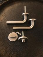 RVS Deurbeslag Set - Klinken en Rozetten, Ophalen of Verzenden, Zo goed als nieuw, Rvs, Klink of Kruk