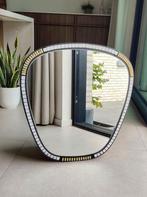 Unieke midcentury XL wandspiegel, Ophalen, Zo goed als nieuw, Ovaal, Minder dan 100 cm