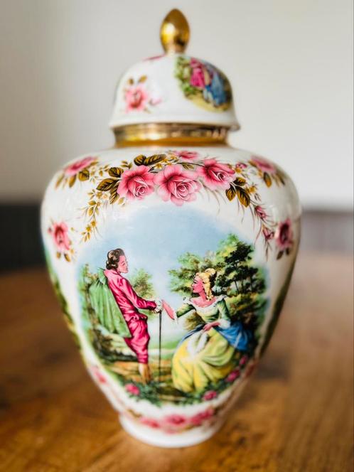 Dekselvaas Royal Scheabap Romantisch, Antiek en Kunst, Antiek | Vazen, Ophalen of Verzenden