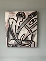 Abstract Schilderij 80 hoog 70 breed, Antiek en Kunst, Kunst | Schilderijen | Klassiek, Ophalen