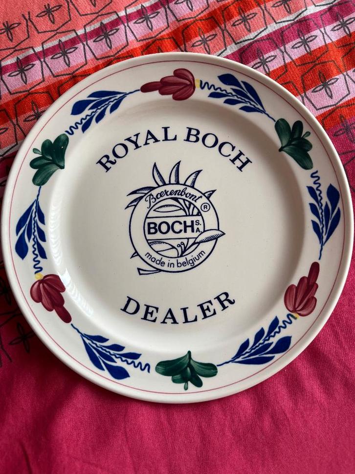 Boerenbont dealerbord / logobord Boerenbond, Huis en Inrichting, Keuken | Servies, Gebruikt, Bord(en), Boerenbont, Aardewerk, Ophalen of Verzenden