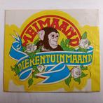 Oude sticker.   MEIMAAND  DIERENTUIN MAAND., Ophalen of Verzenden, Zo goed als nieuw, Sticker