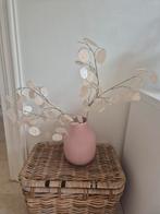 Roze vaas met kunst decoratie takken, Huis en Inrichting, Ophalen, Aardewerk of Porselein, Zo goed als nieuw, Minder dan 50 cm