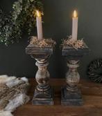 Houten balusterkandelaar 30 cm, Overige kleuren, 25 tot 50 cm, Nieuw, Ophalen of Verzenden