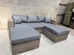 !!ACTIE!! Tuinset/Loungeset 3-zitter met 2 losse hockers, Ophalen of Verzenden, Nieuw